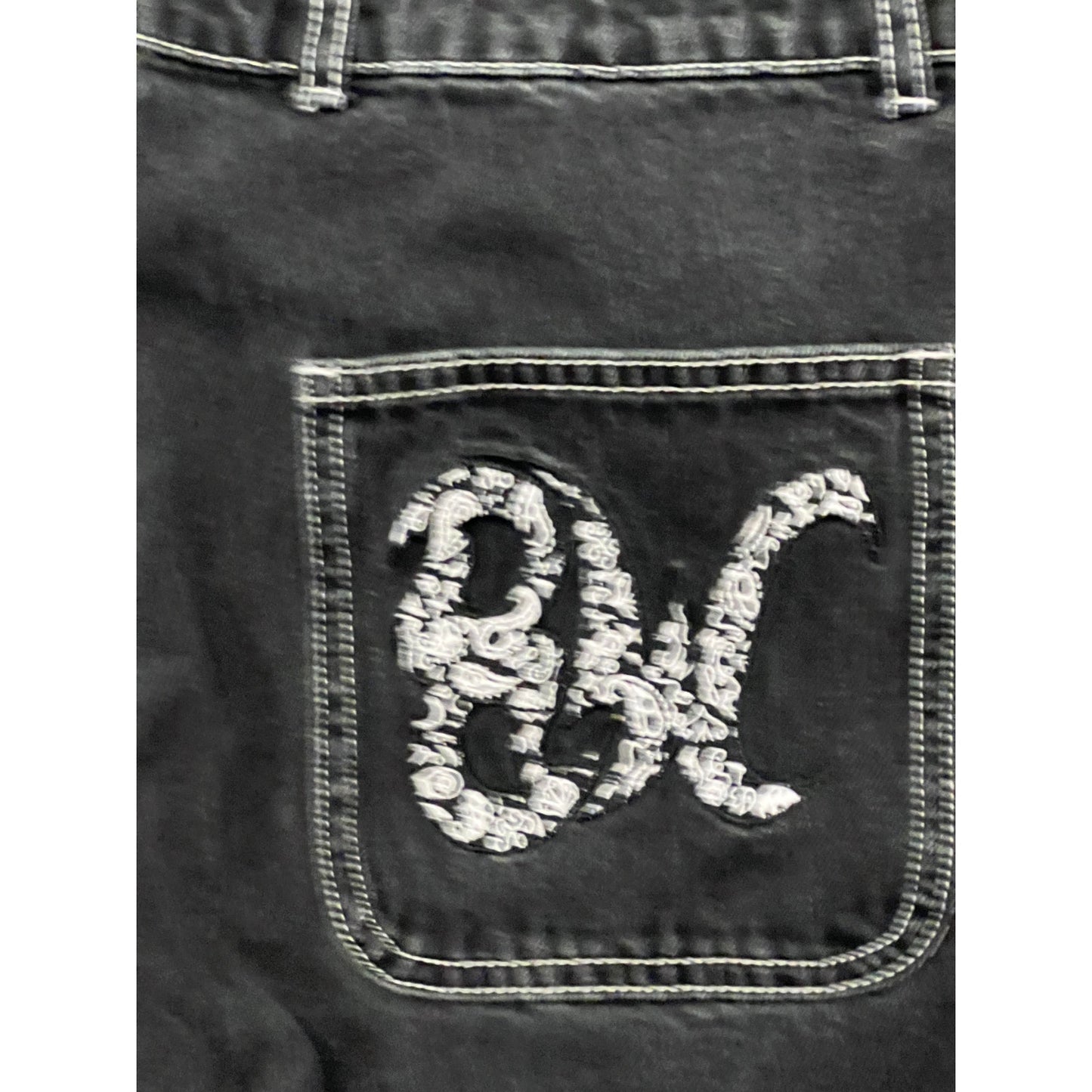 8THWNDR Washed Baggy Black Skater Carpenter Jeans 34x30
