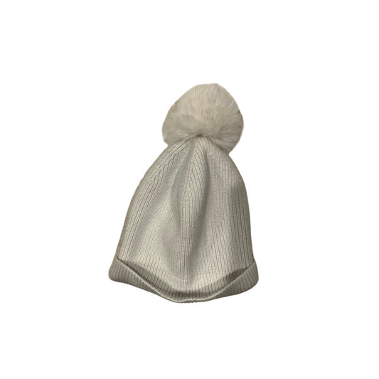 Vince Camuto White/Cream Acrylic Beanie One Size Fits All