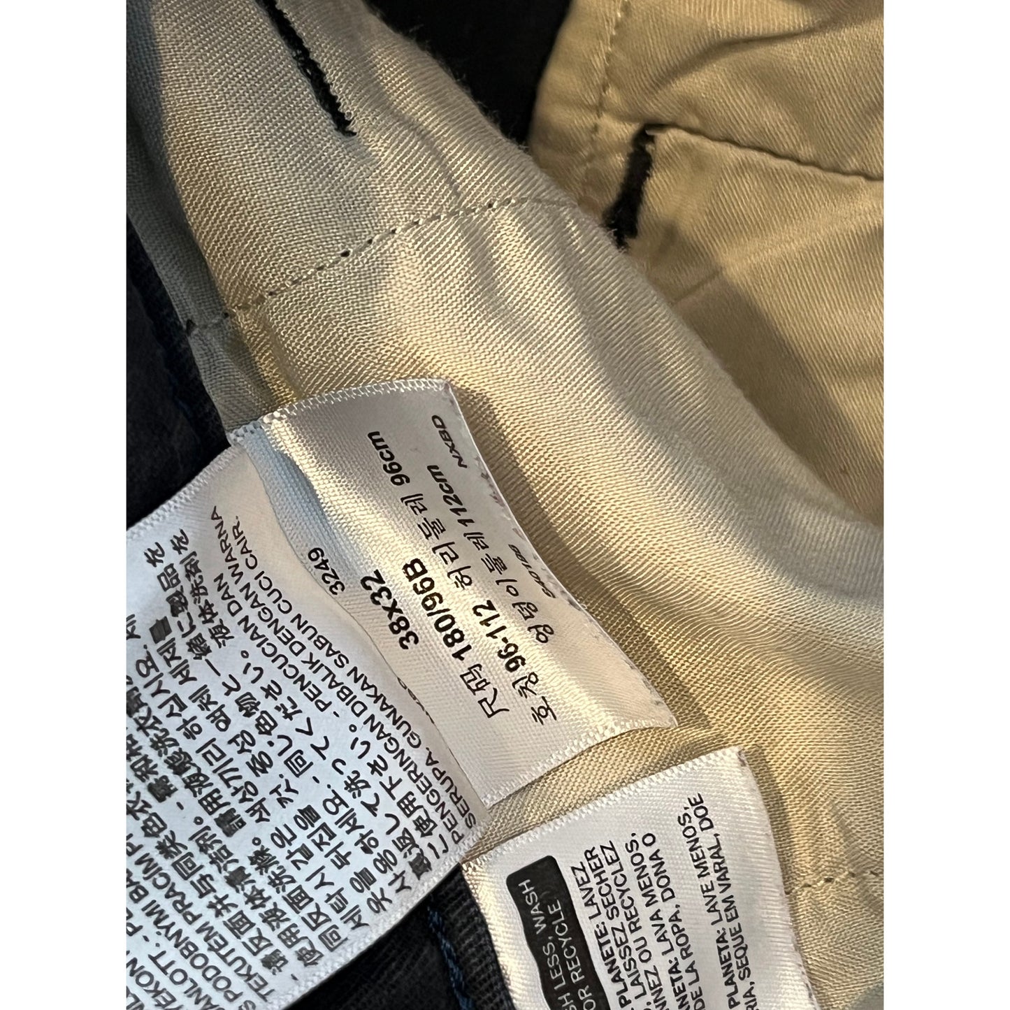 Levi's XX Chino Standard Taper Black Pants Mens 38x32