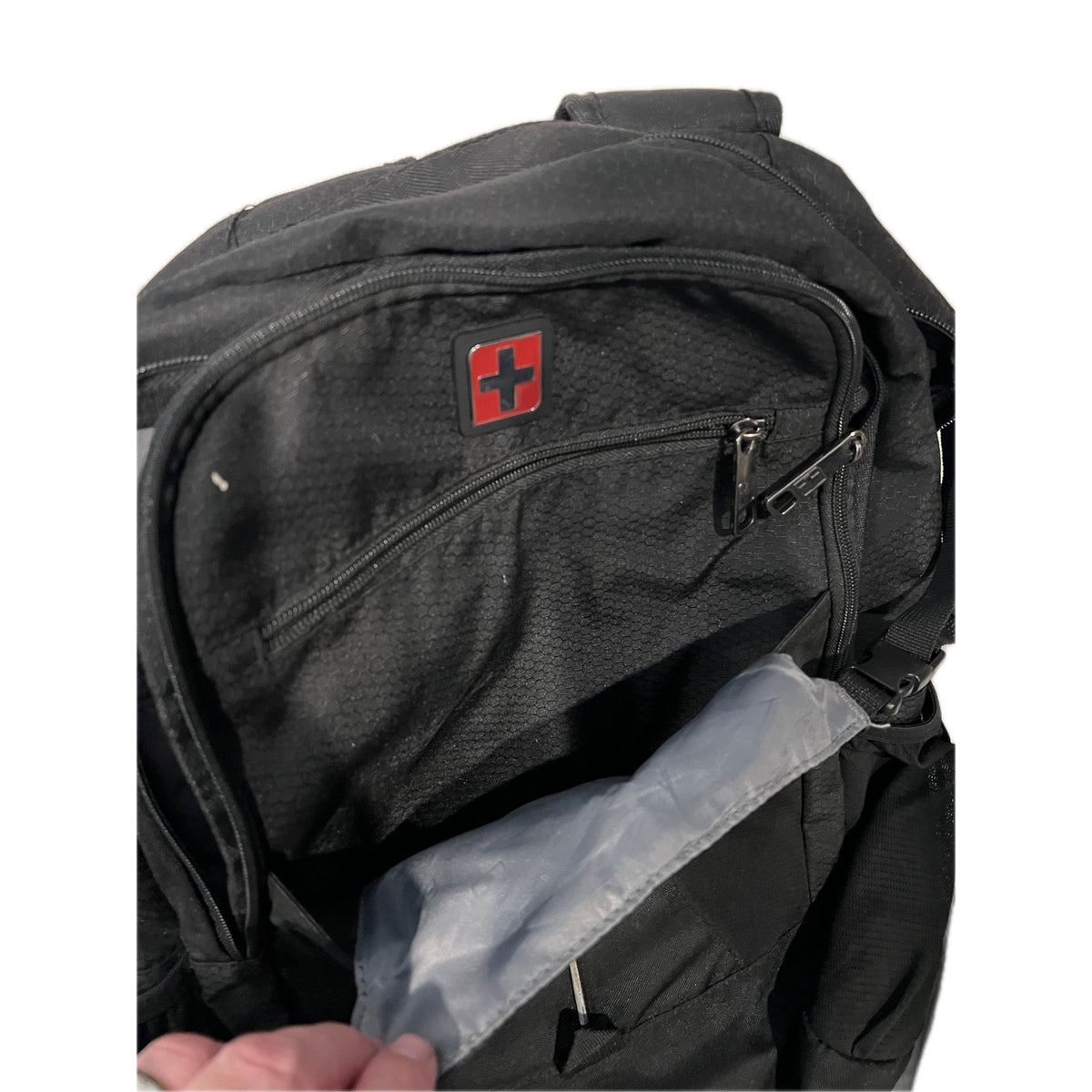 Swiss Tech Alps Teal Smoke Backpack w Front Zip 28L