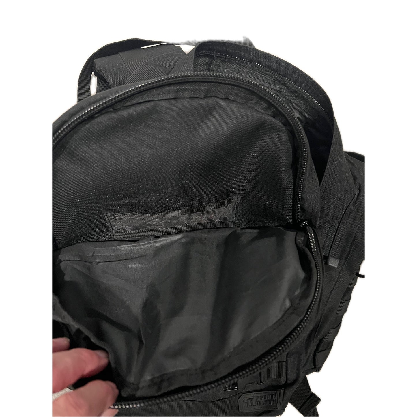 Highland Tactical Roger Canvas Backpack XL Black