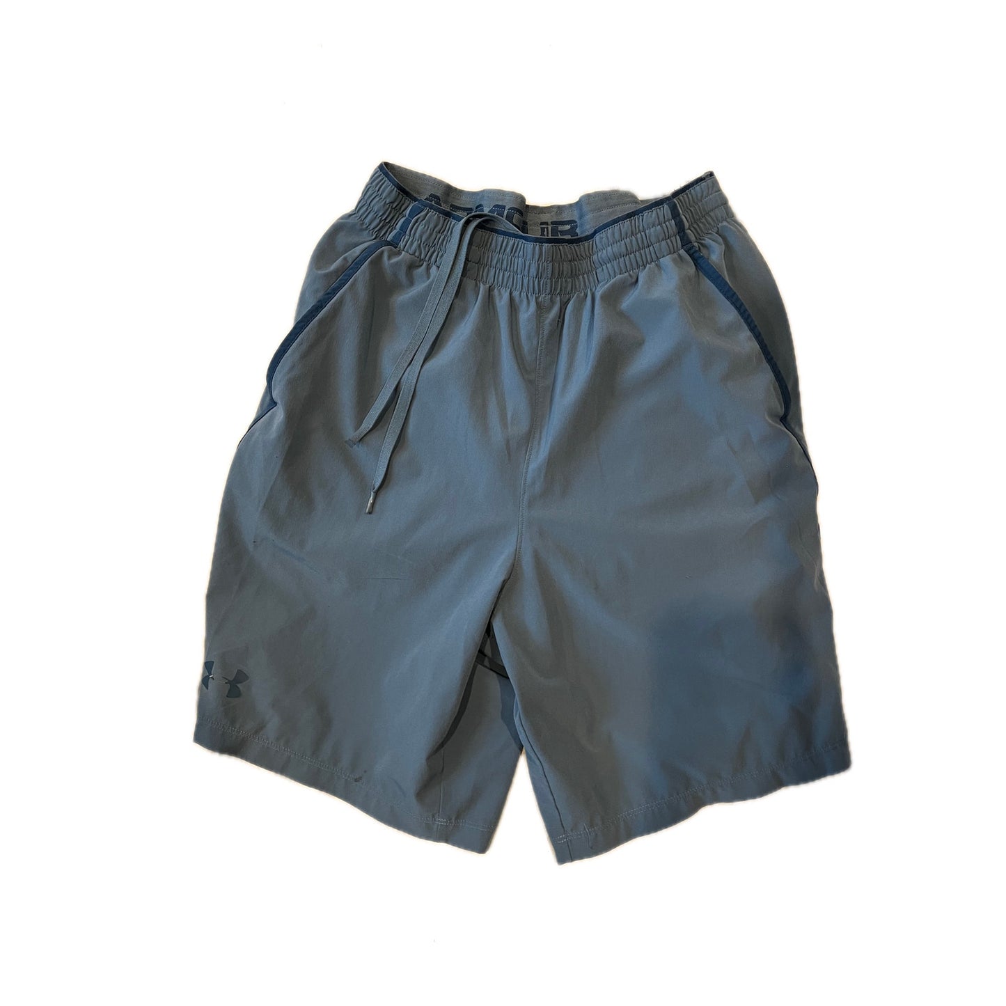 Under Armour Loose Blue Green Running Shorts Mens M