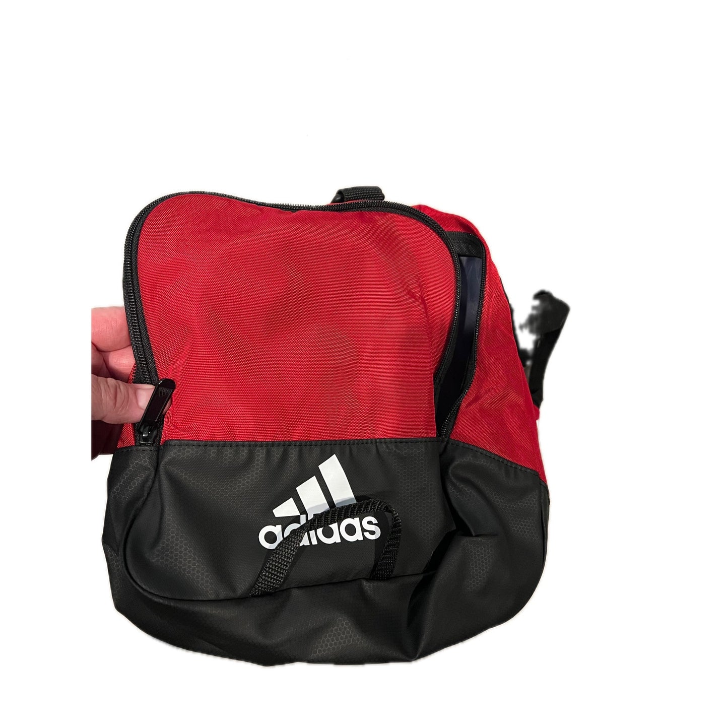 Adidas Defender IV Small 15"x11"x11" Red Black Duffel Bag