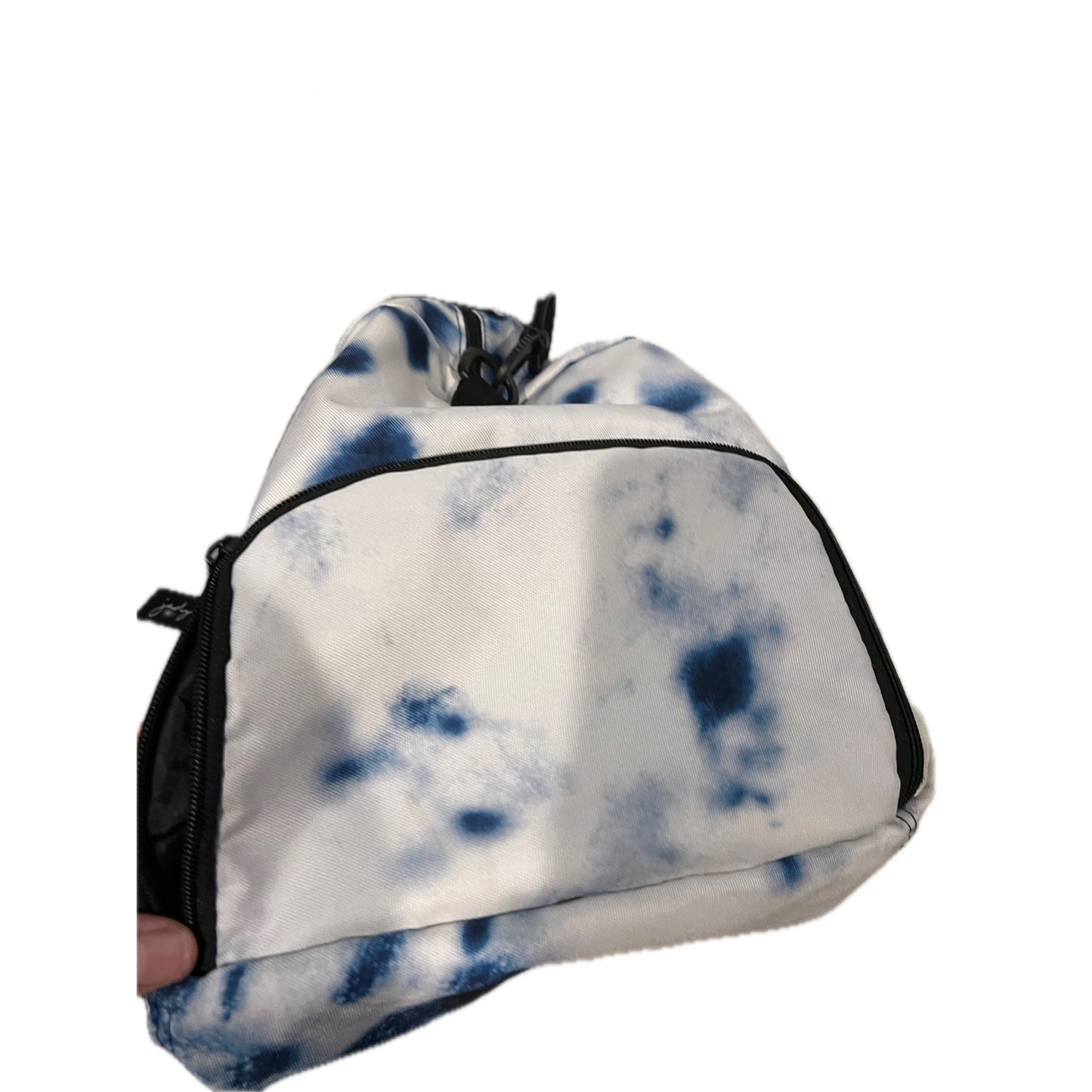 Blue White Tye Dye Gym Bag 18"x12"x10"