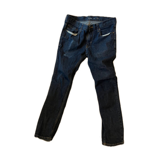 Old Navy Jeans Pitillo Negros, Hombre 33x30