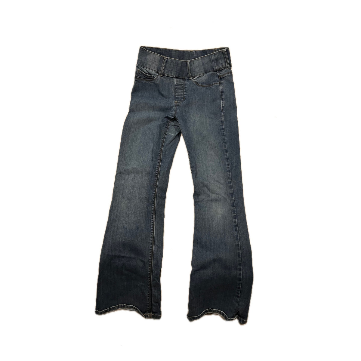 Mid Rise Wide Leg Tapered Blue Jeans Womans Small 26x31