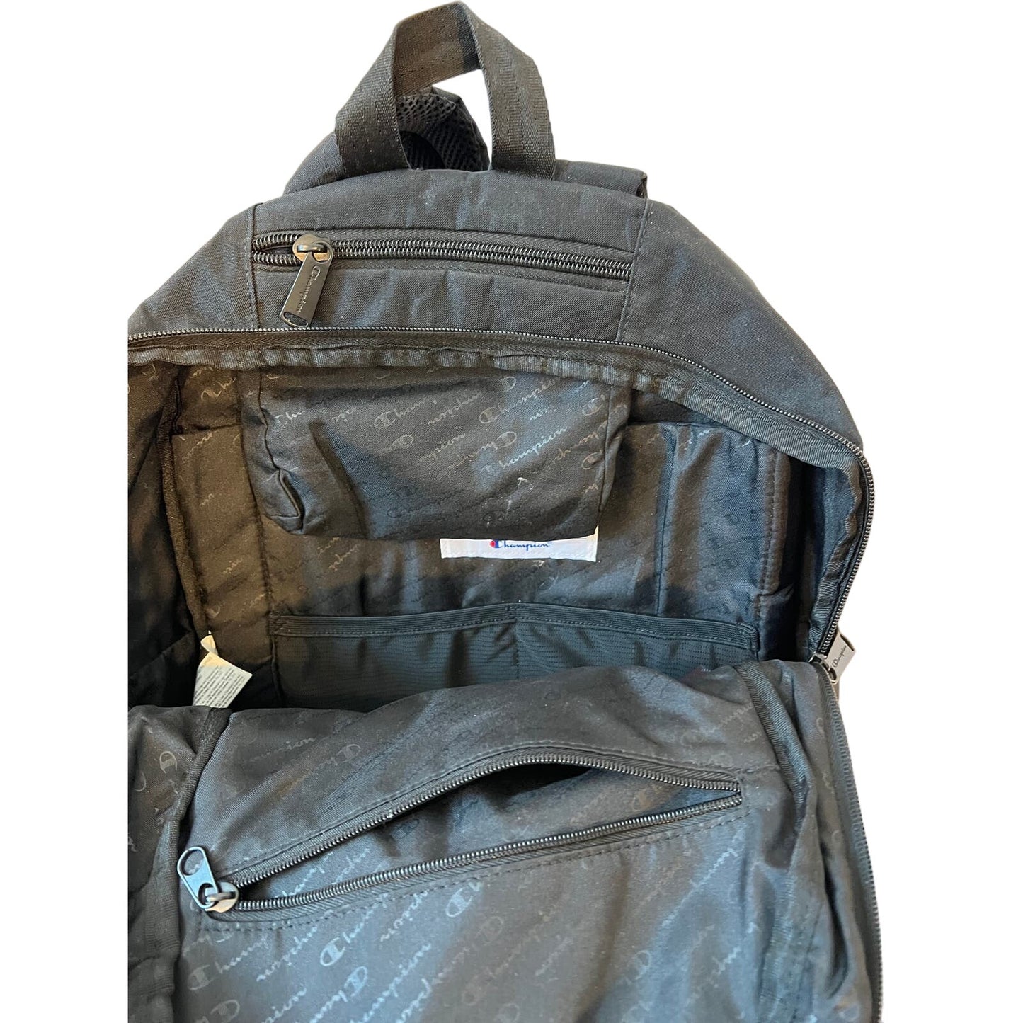 Champion Daily Black Logo Backpack
