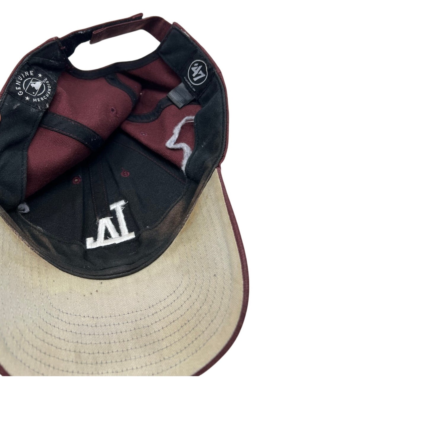 New Era 47 MLB LA Dodgers Ajustable Borgoña