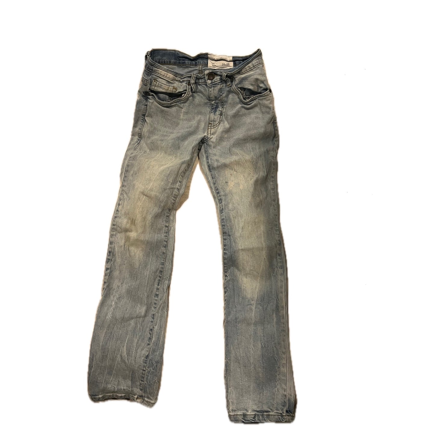 Evolution in Design Distressed Slim Blue Jeans Mens 29x32