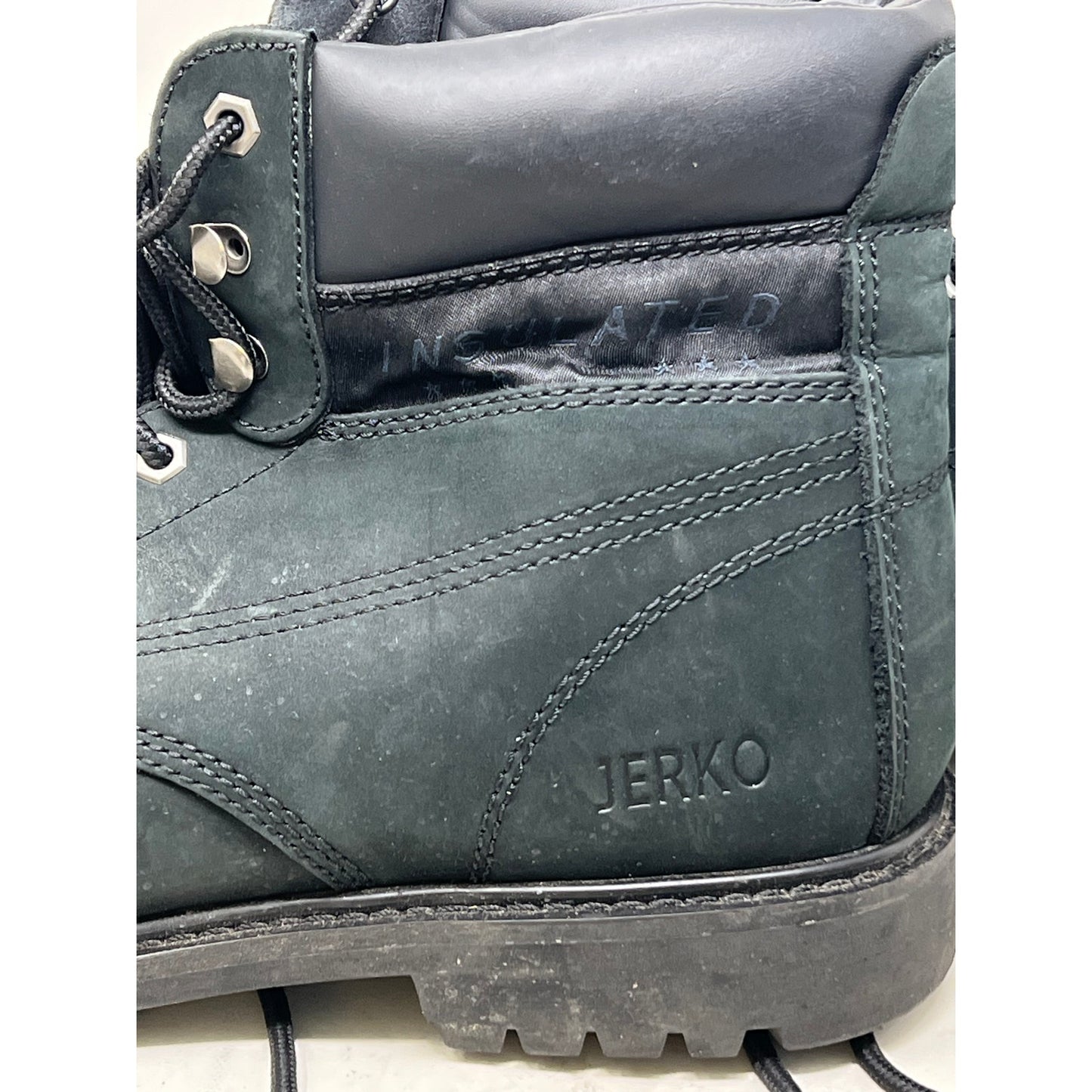Bottes de travail Jerko Classic avec embout en acier, noires, pour hommes, taille 11