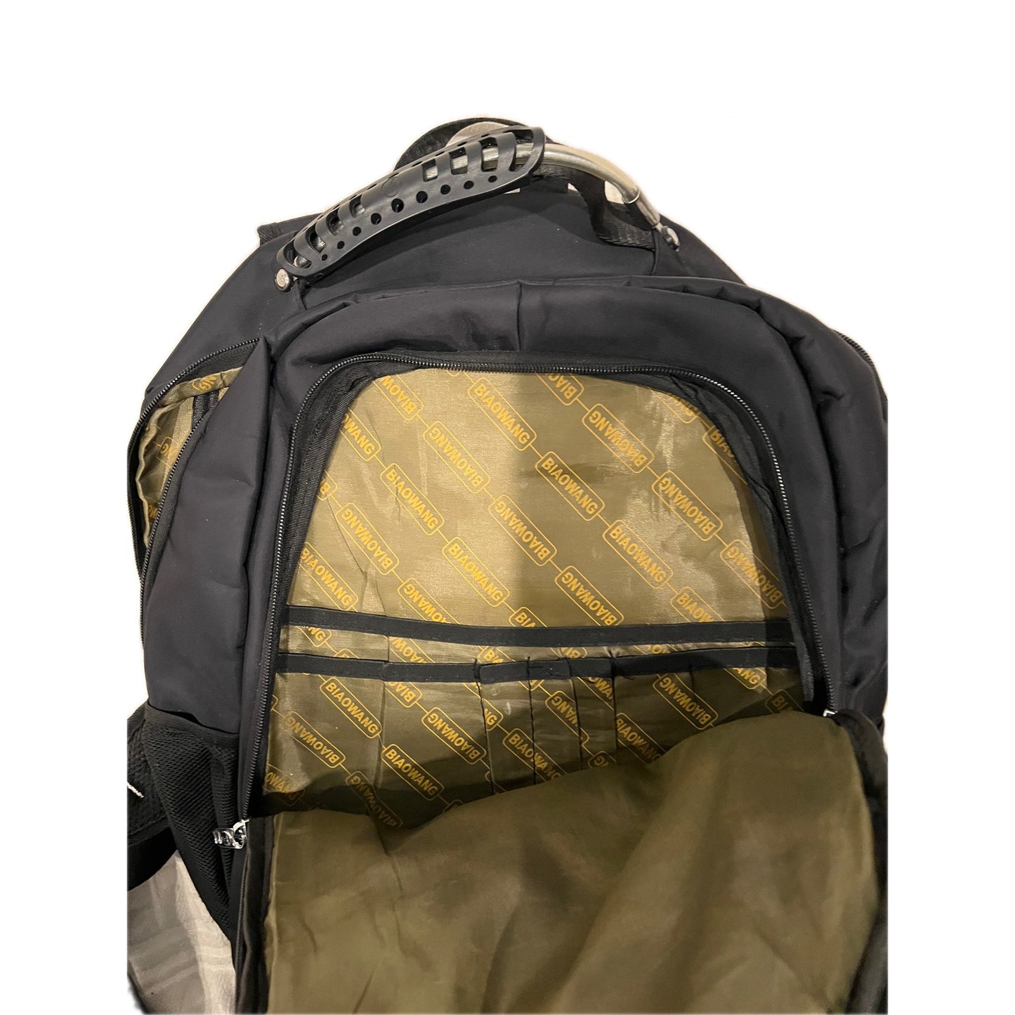 BiaoWang Laptop Backpack Black Gray