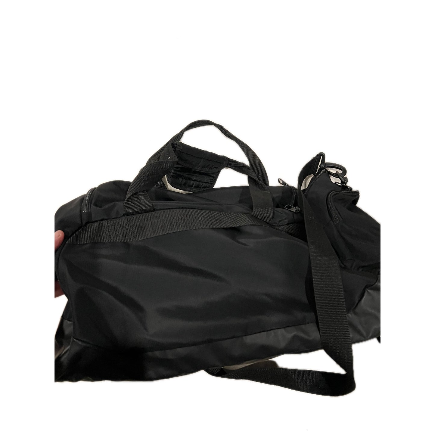 Bolsa de Lona Adidas Defender Mediana 51x30x25 cm Negro Blanco