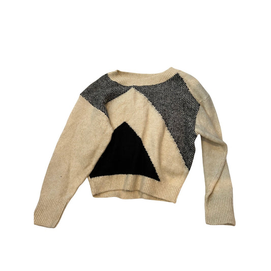 Express Black and Cream Cozy Sweater Womans Med
