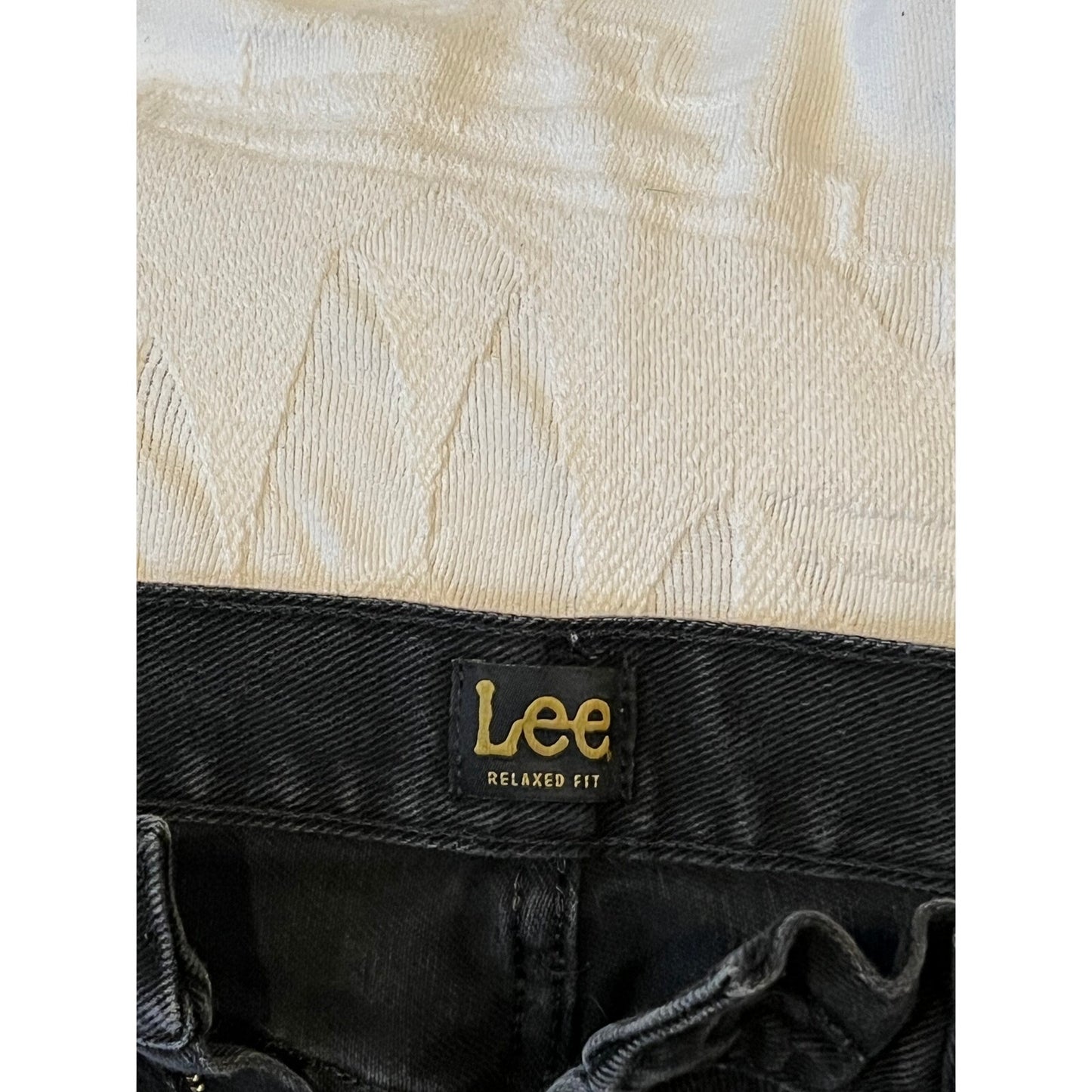 Lee Straight Relaxed Fit Leg Black Jeans 36x34