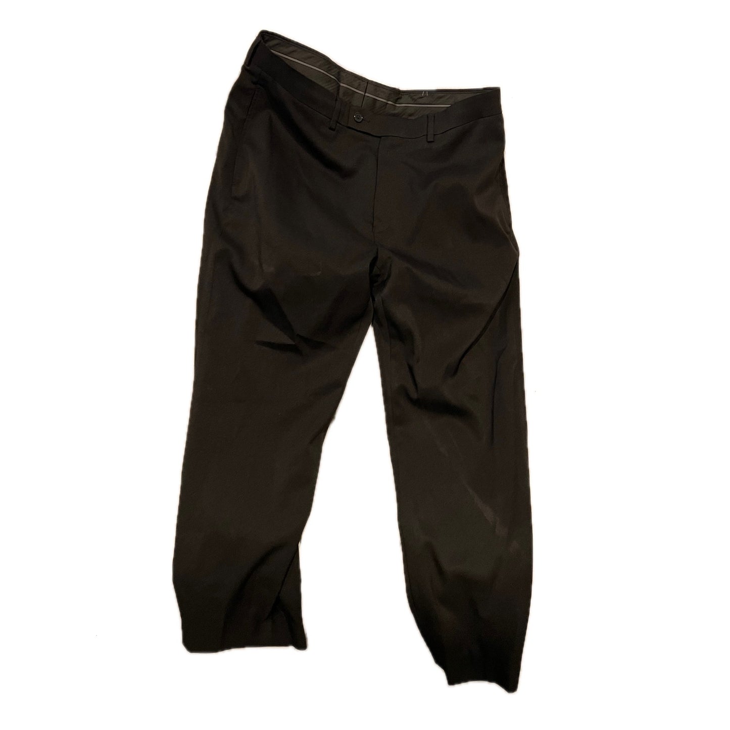 Calvin Klein Black Straight Dress Pants Mens 34x32