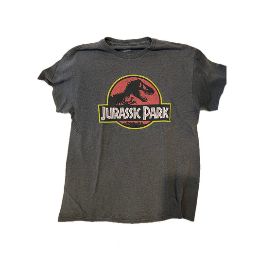 Jurassic Park Gray T-Shirt Mens L