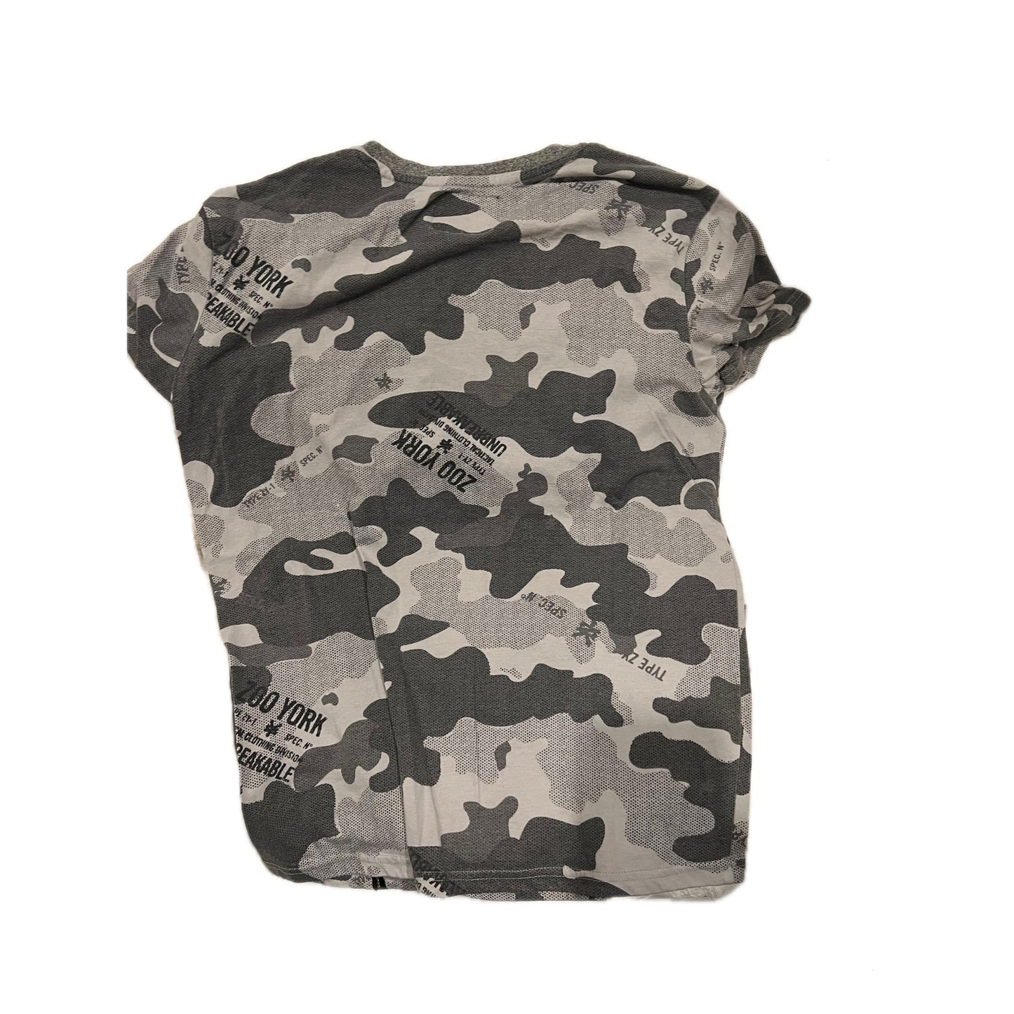 Zoo York Pocket Zipper Gray Black T-Shirt, Mens Large