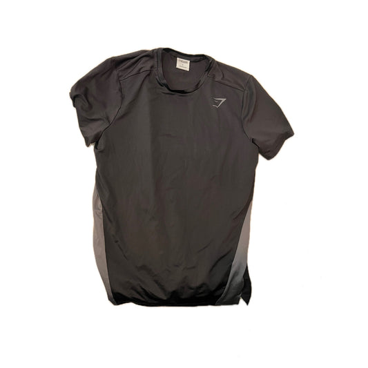 Gymshark Black Gray Sweat Wicking T-Shirt Mens S