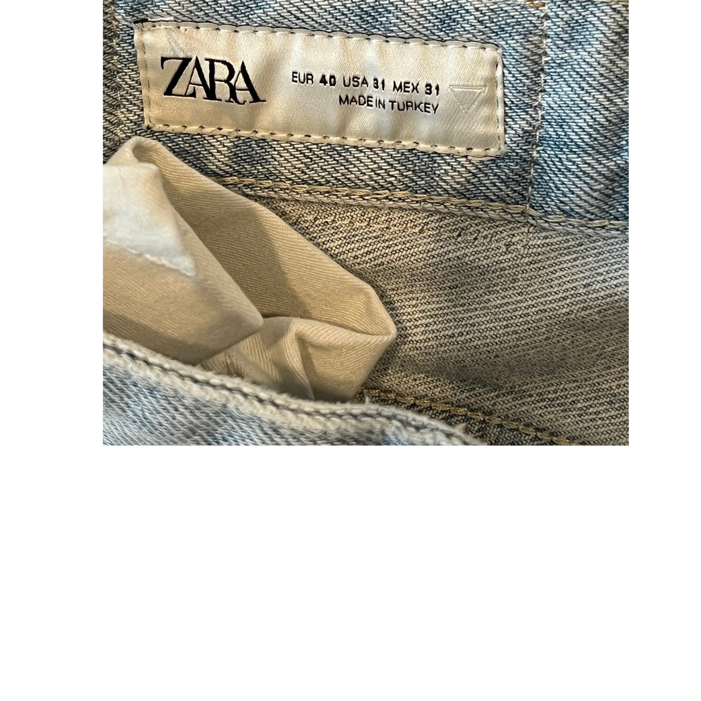 Zara Slim Fit Light Blue Jeans Mens 31x31