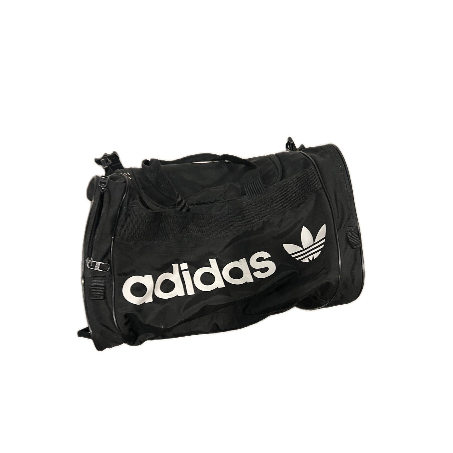 Adidas Defender Small White Black Gym Bag 18"x12"x10"