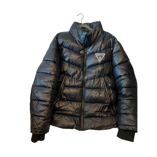 Guess Black Triangle Logo Puffy Jacket 111AN188