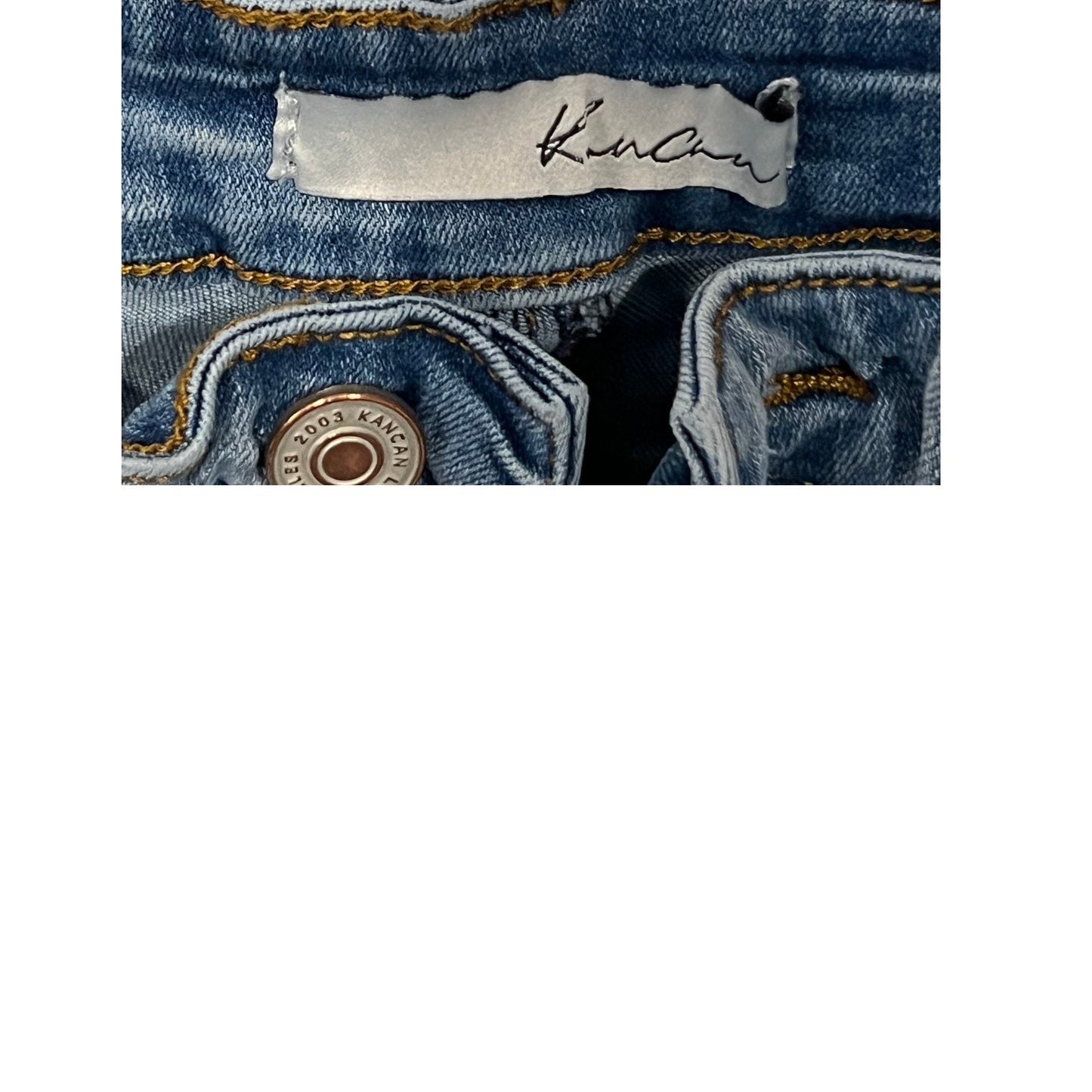 Kancan Jeans ajustados de talle medio lavado medio para mujer 7/27