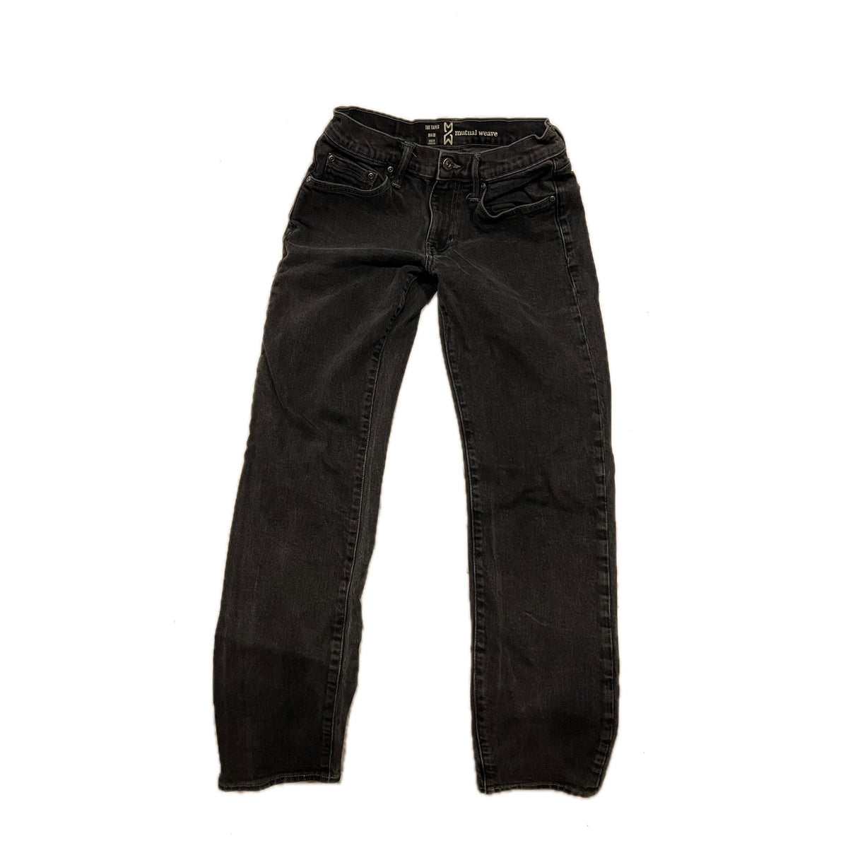 Mutual Weave Taper Black Jeans Mens 29x32