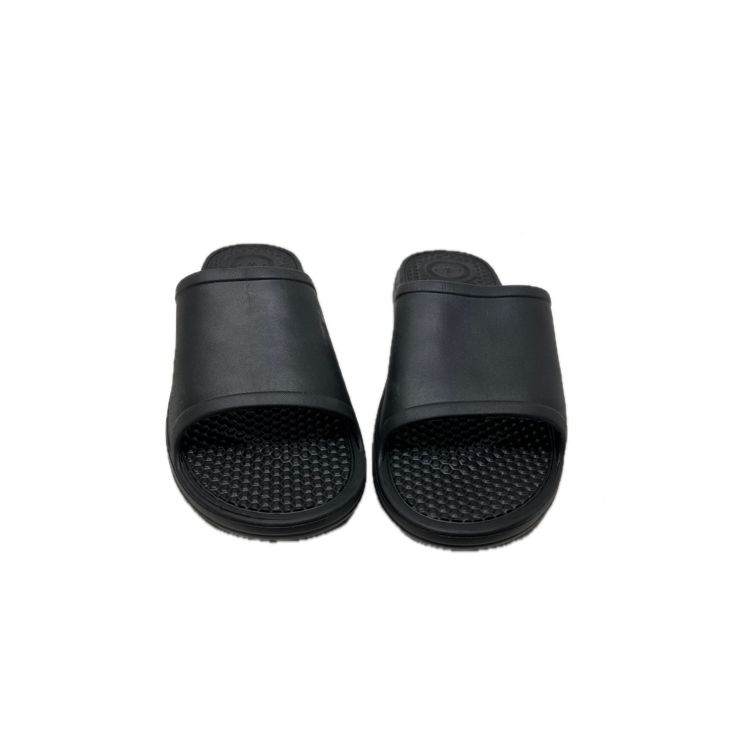 Totes Black Slides Mens 12 Womans 13