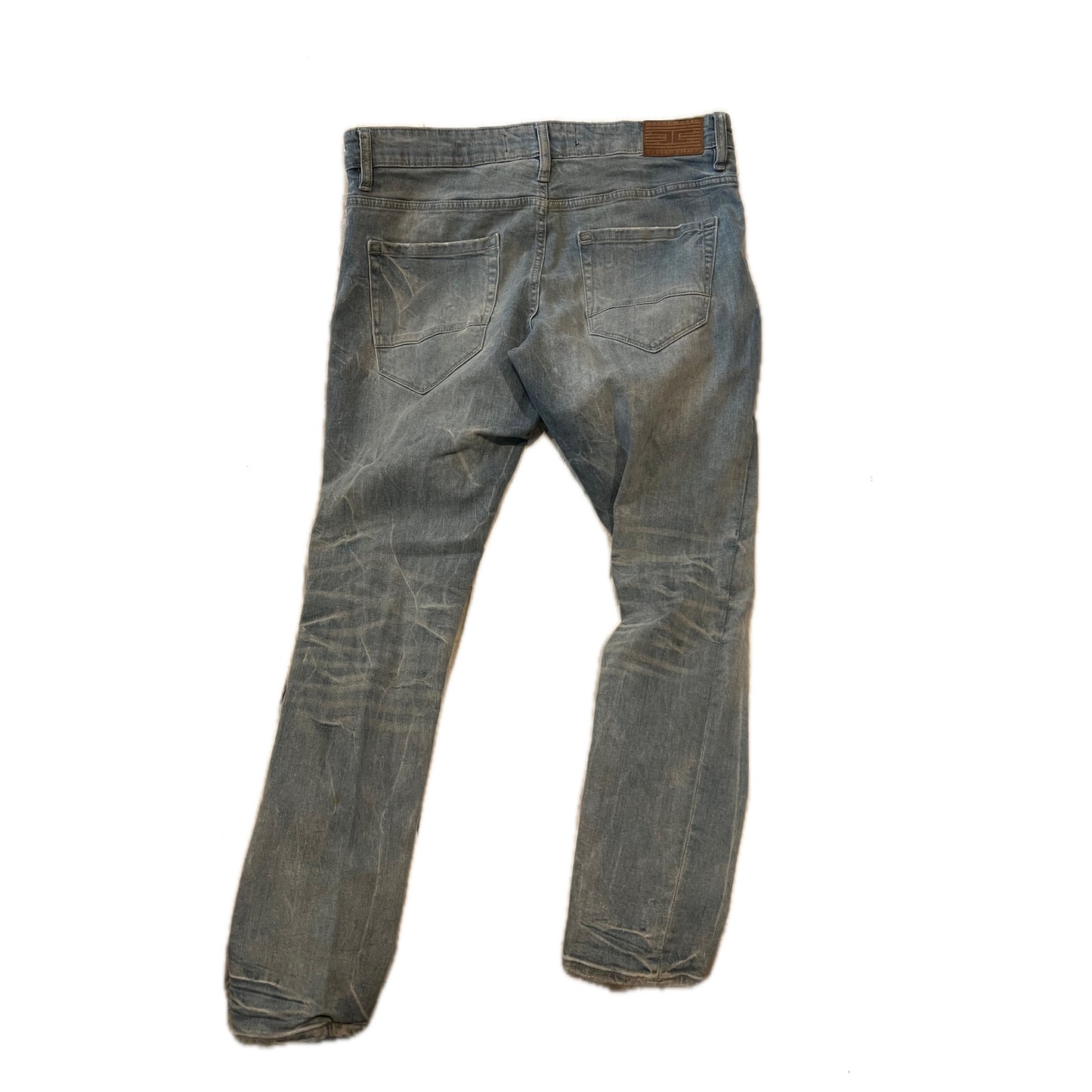 Jordan Craig Distressed Ross Blue Jeans Mens 36x32