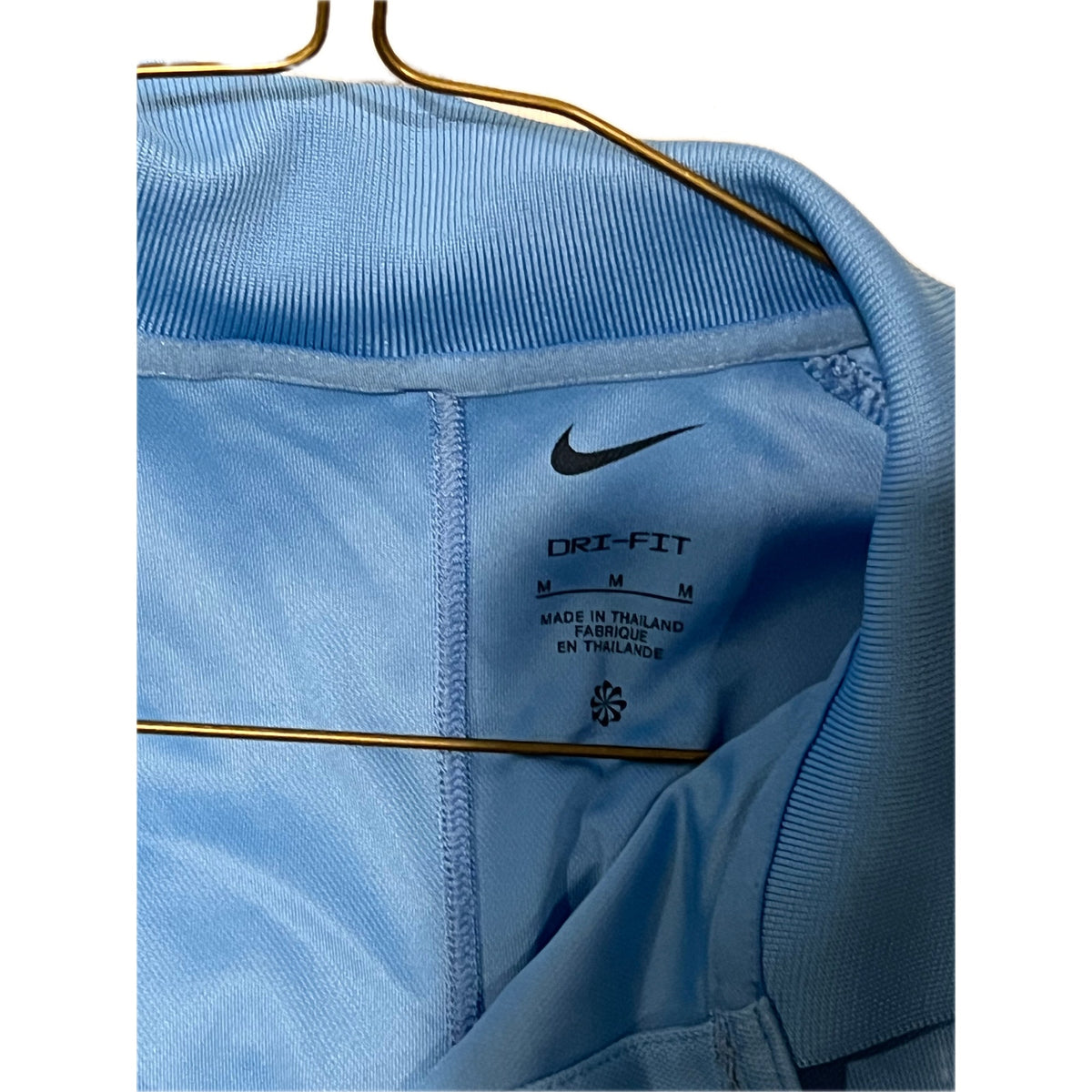 Nike Dri-Fit Light Blue Golf Shirt, Men's Med