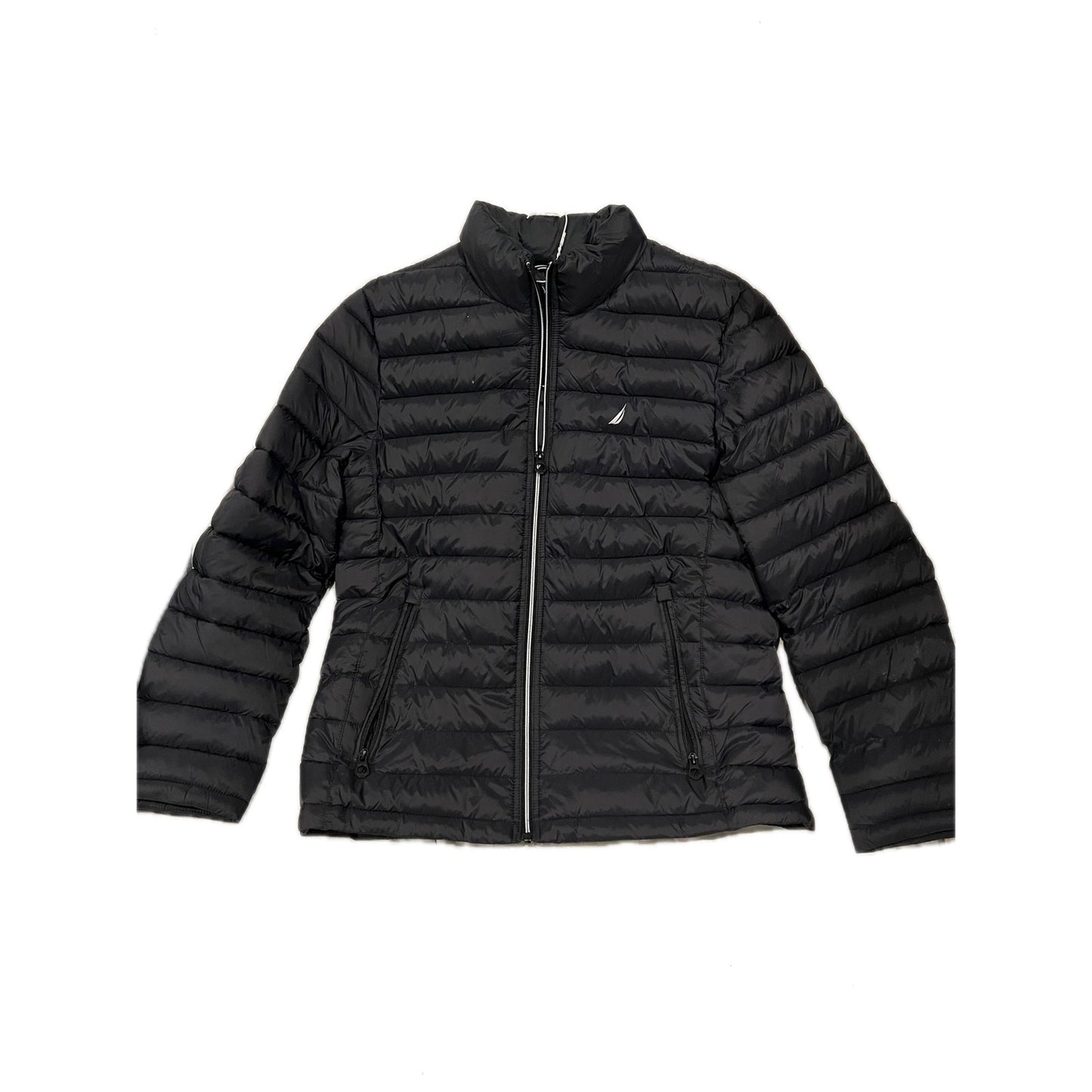 Nautica Black Crushable Packable Light Jacket Mens M