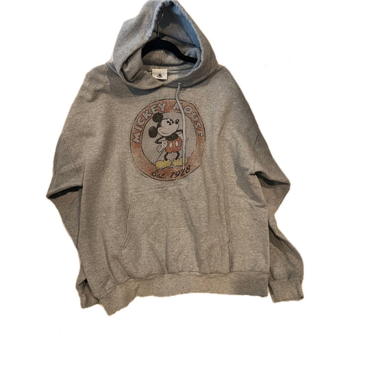 Disney Parks Mickey Mouse Vintage Hoodie, Men's 2XL