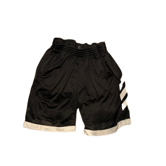 Adidas 3 Stripe Black White Basketball Shorts Mens Large