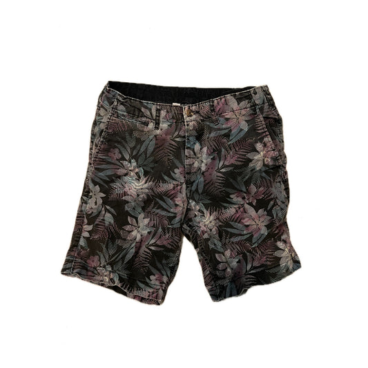 American Eagle Tropical Plants Flat Front Shorts Mens W 31
