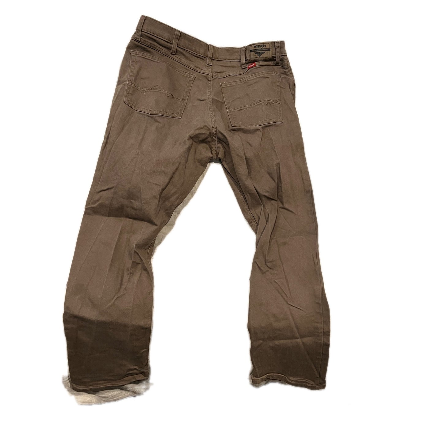 Wrangler Athletic Fit Jeans Beige/Brown 36x30