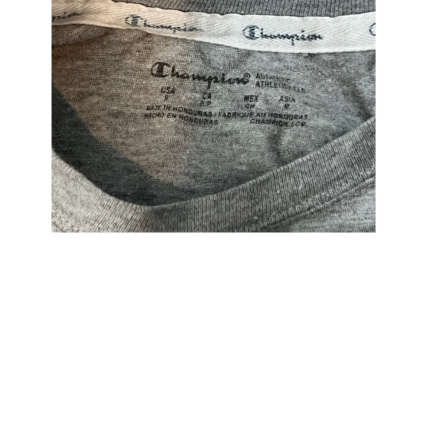Haut à manches longues gris Champion pour homme, taille S