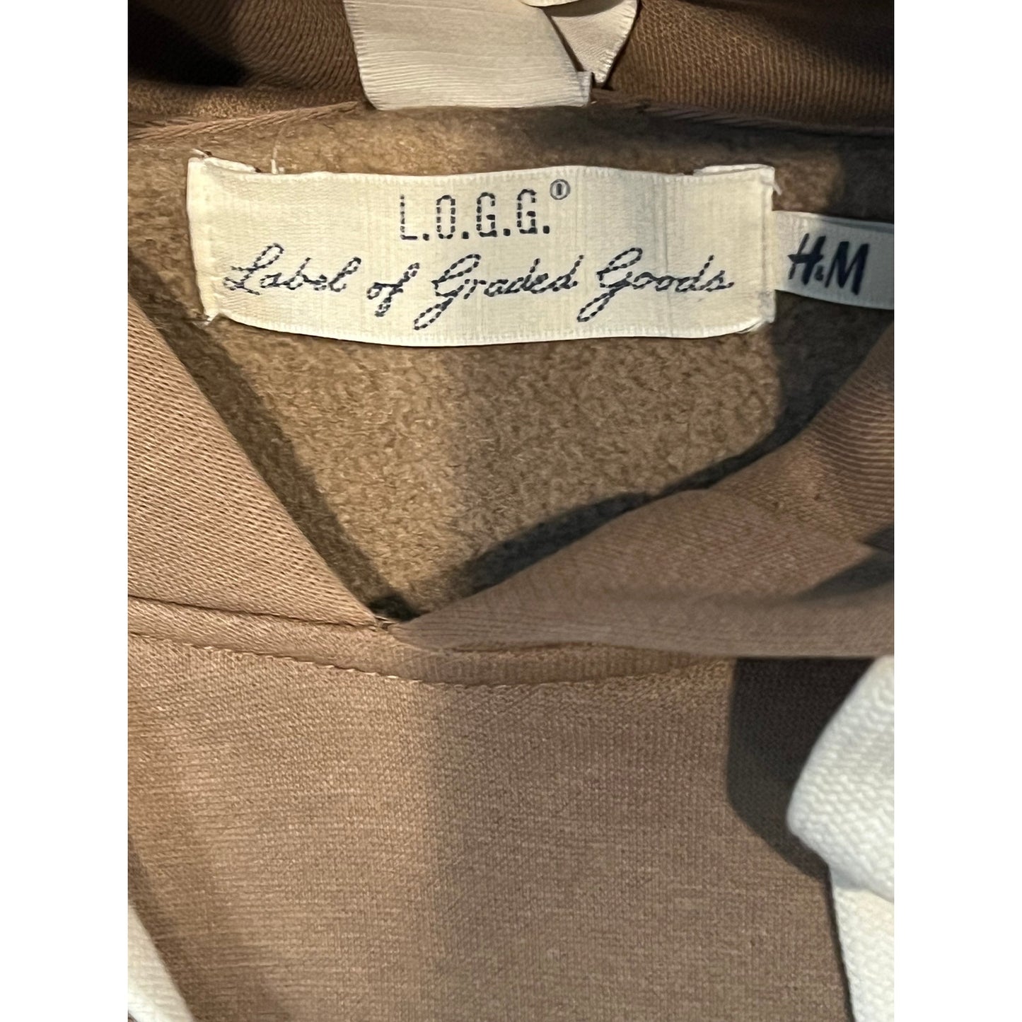 Label of Graded Goods H&M  Brown Hoodie Mens Medium