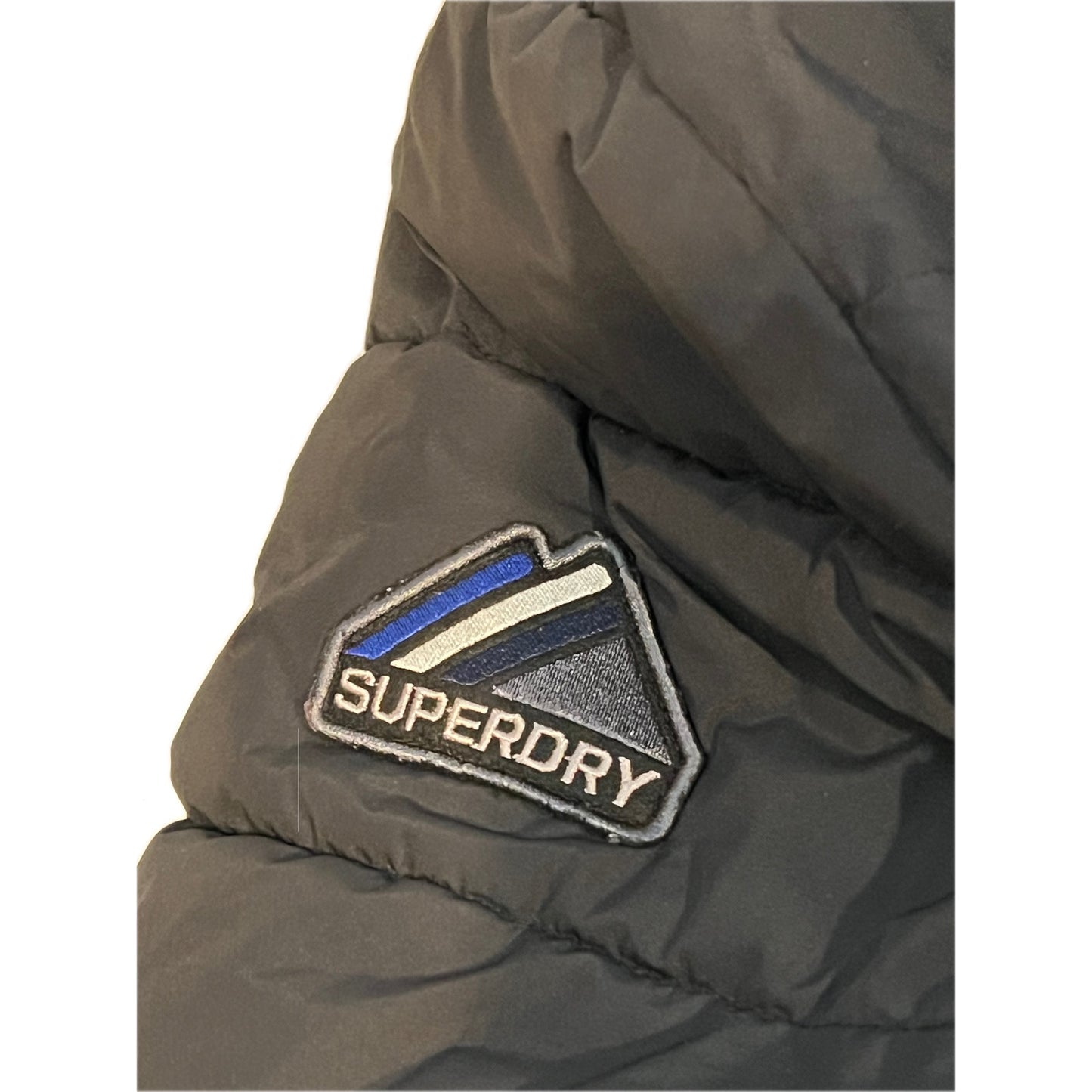 Doudoune à capuche noire Superdry pour homme, taille M