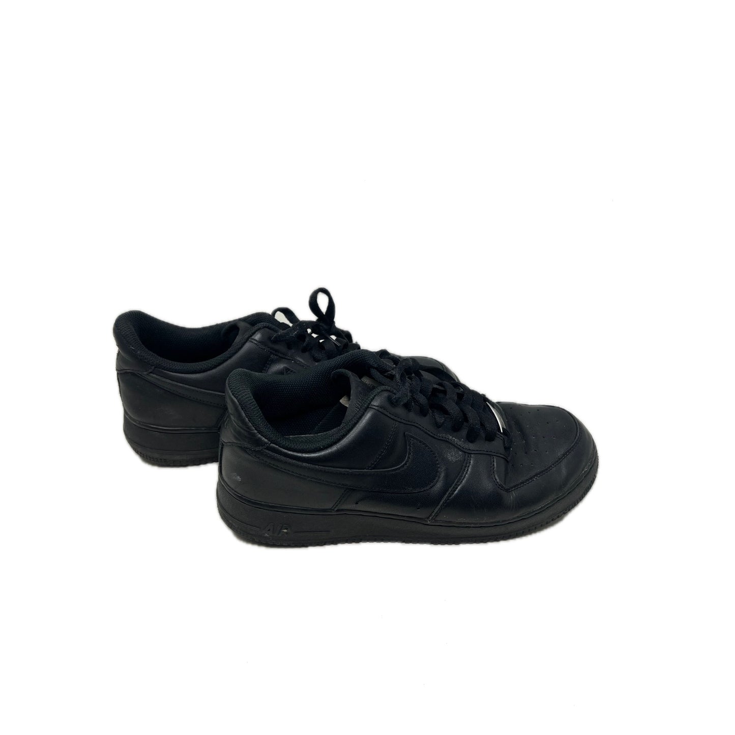 Nike Air Force 1 Low Top Black Sneakers Mens 10