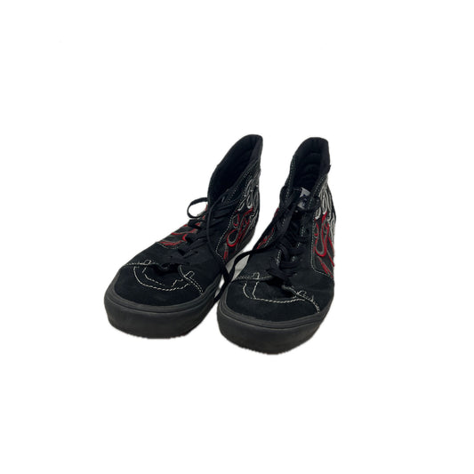 VANS High Top Flame Skate Shoes Mens 12