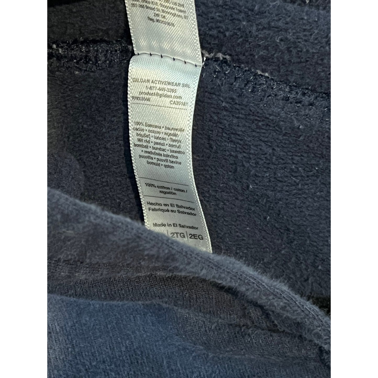 American Apparel Blue Gray Full Zip Hoodie Womans XXL