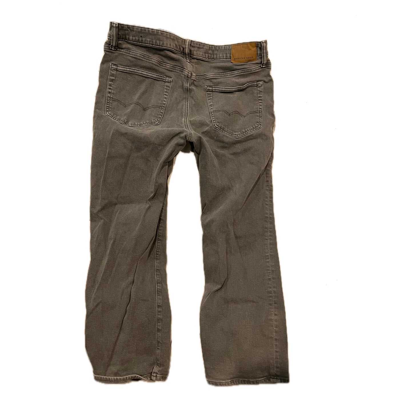 American Eagle Relaxed Straight Jeans Black Mens 34x30