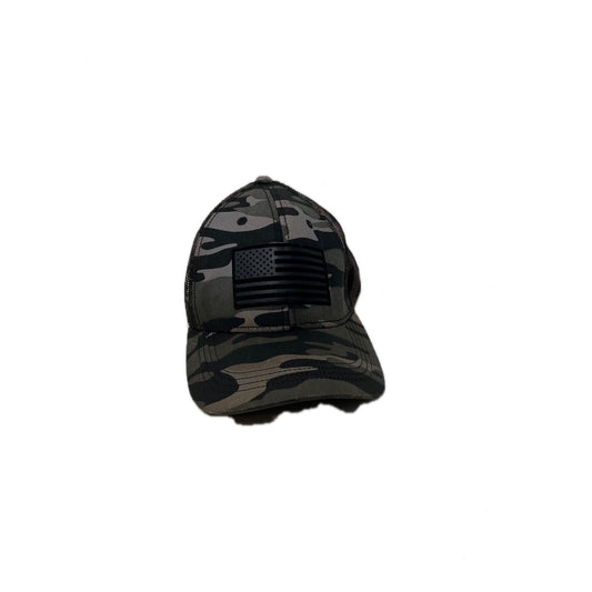 Black Gray USA Flag Camo Snapback Baseball Cap