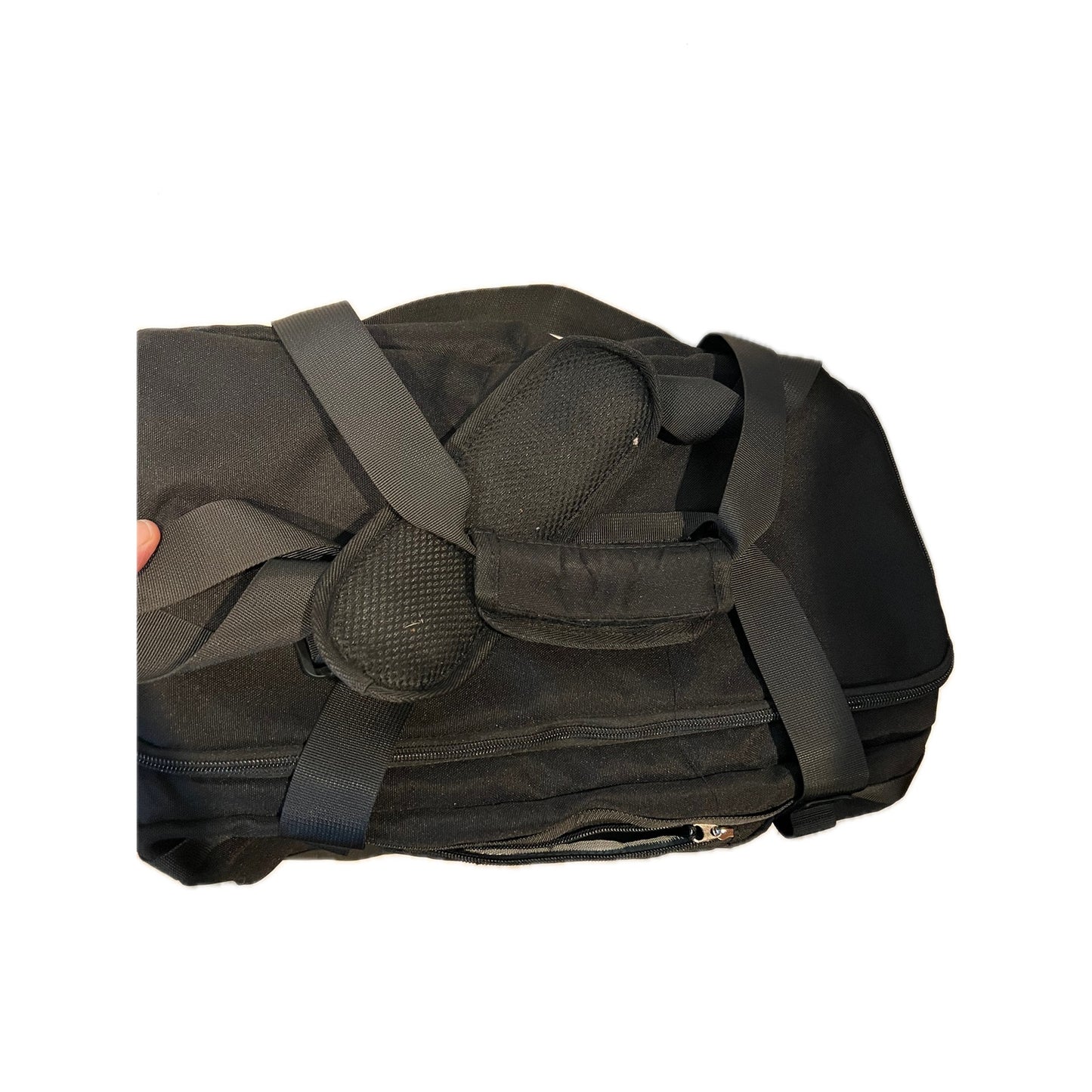 No Label Gear Bag 22"x12"x10" Black Soft Shell