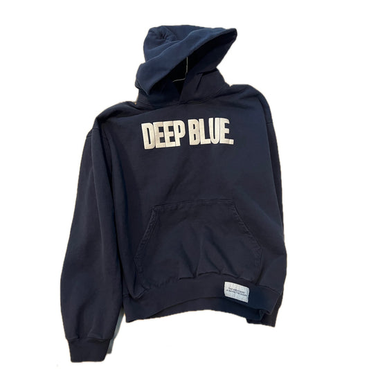 Deep Blue Heavy Weight Sustainable Hoodie Mens XL