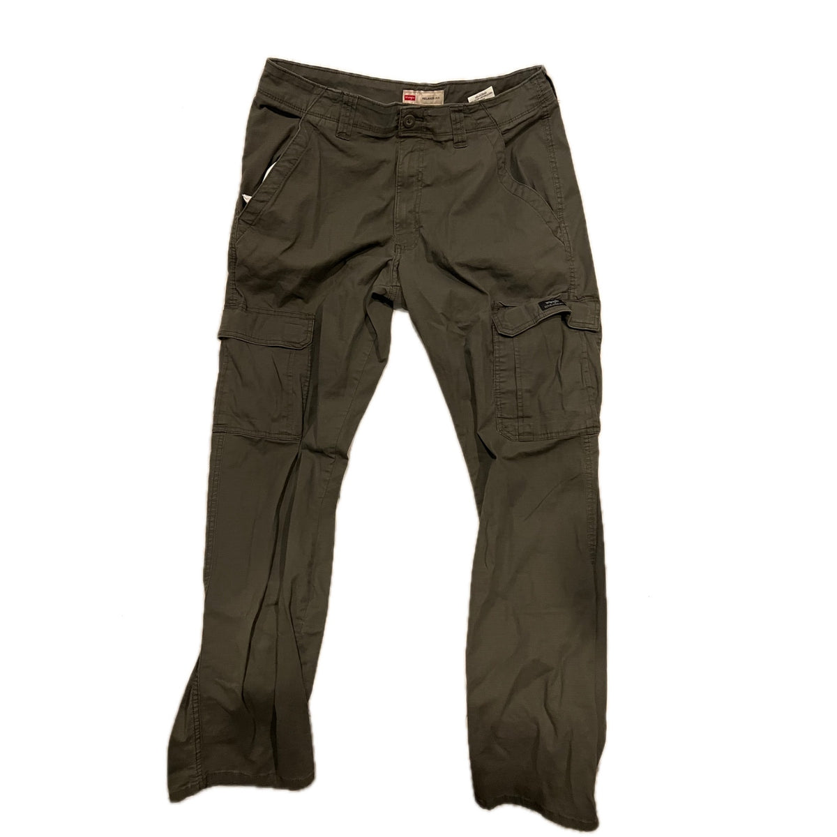 Wrangler Relaxed Fit Khaki Gray Camo Cargo Pants 32x32
