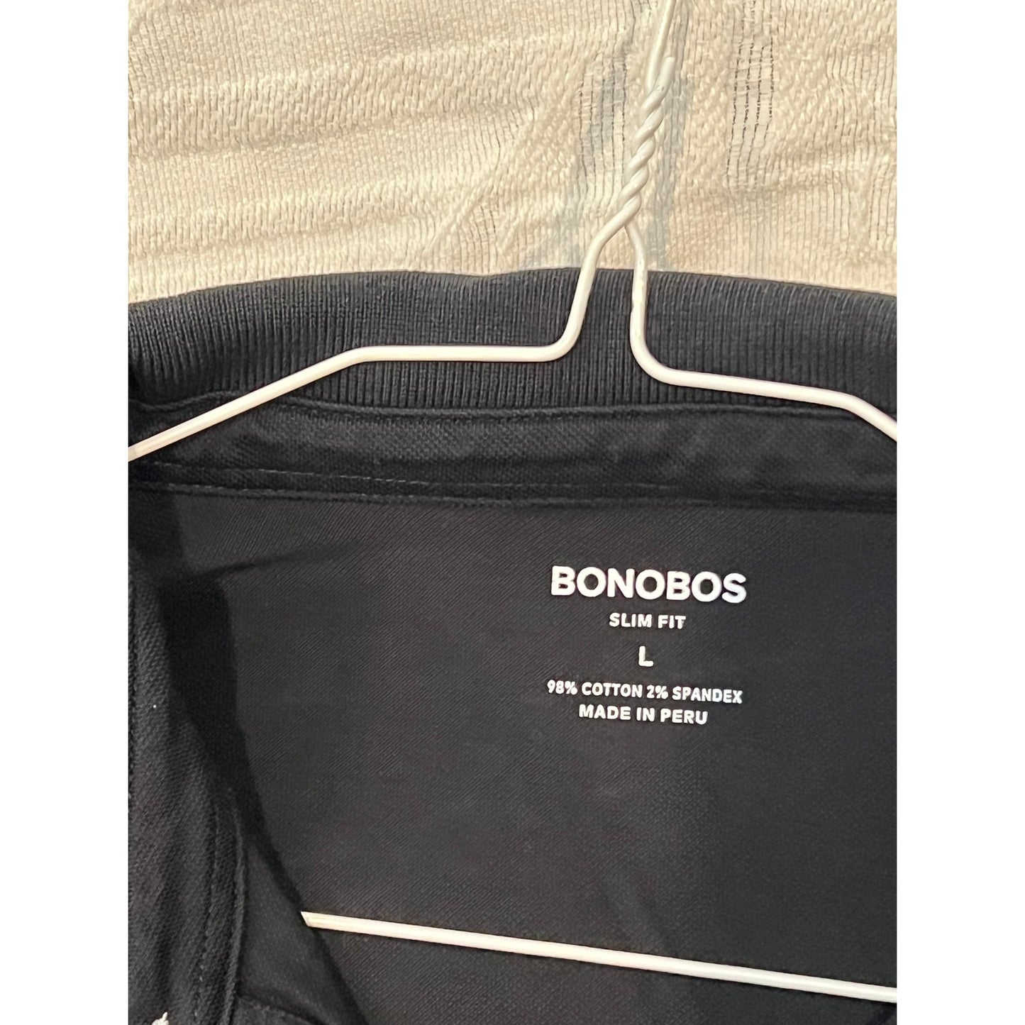 Bonobos Black Golf Polo Shirt Womans L