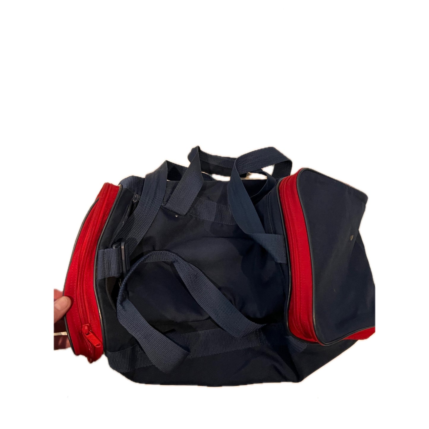 Adidas Defender Medium 20"x12"x10" Blue Red Duffel Bag