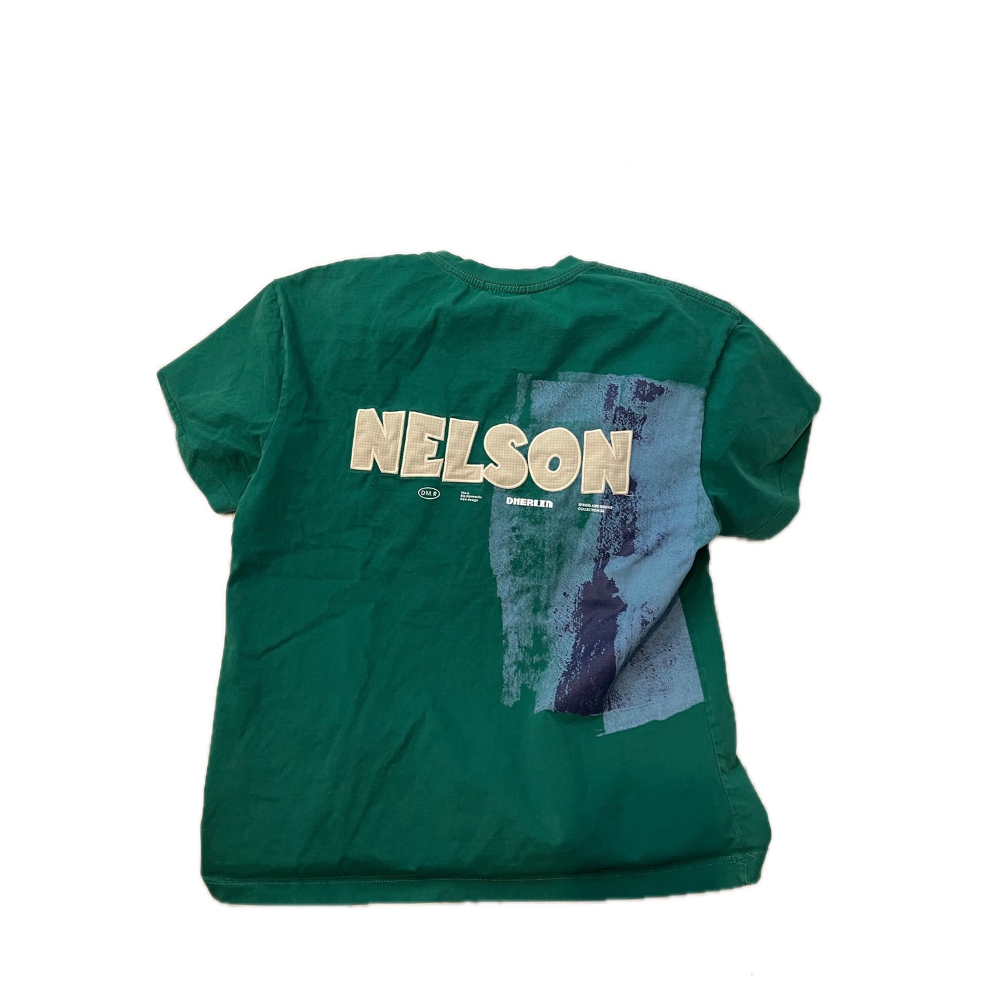 Moguan Nelsen Green Streetwear Camiseta Hombre XL