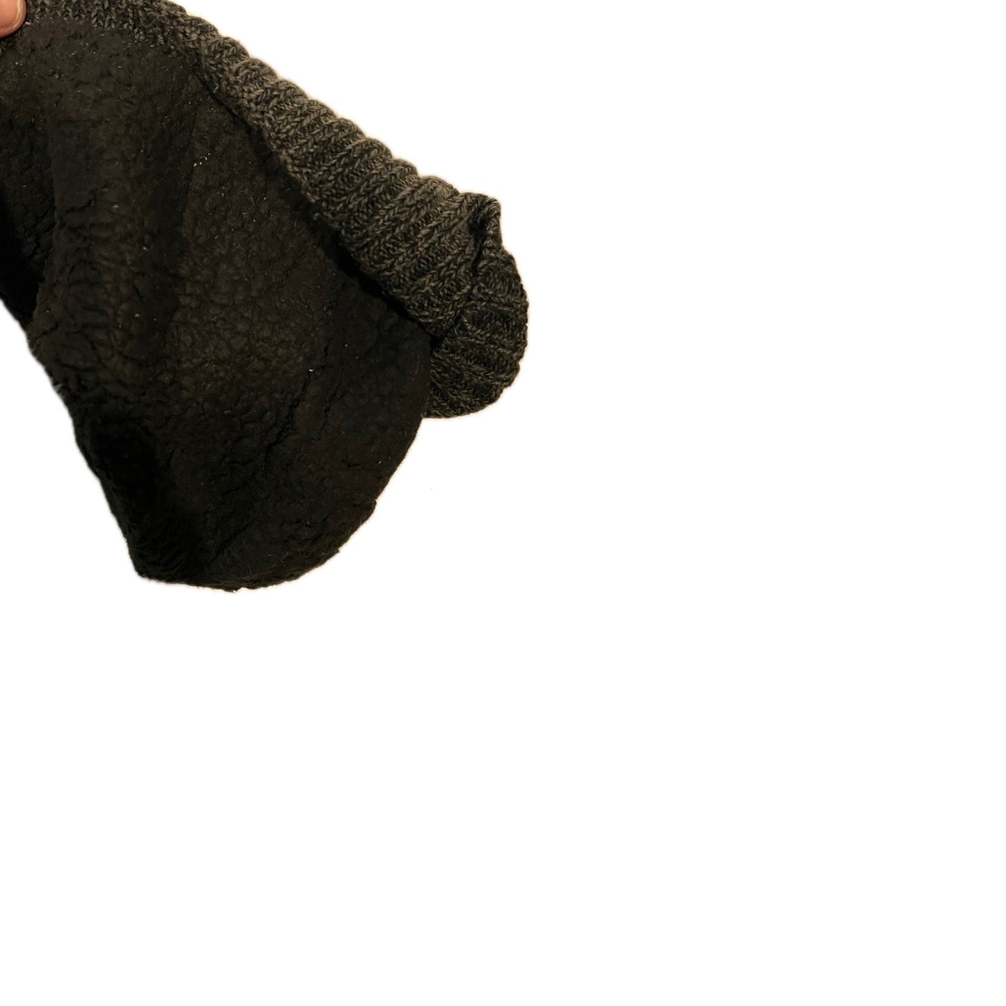 Brown Lined Acrylic Beanie One Size Fits All
